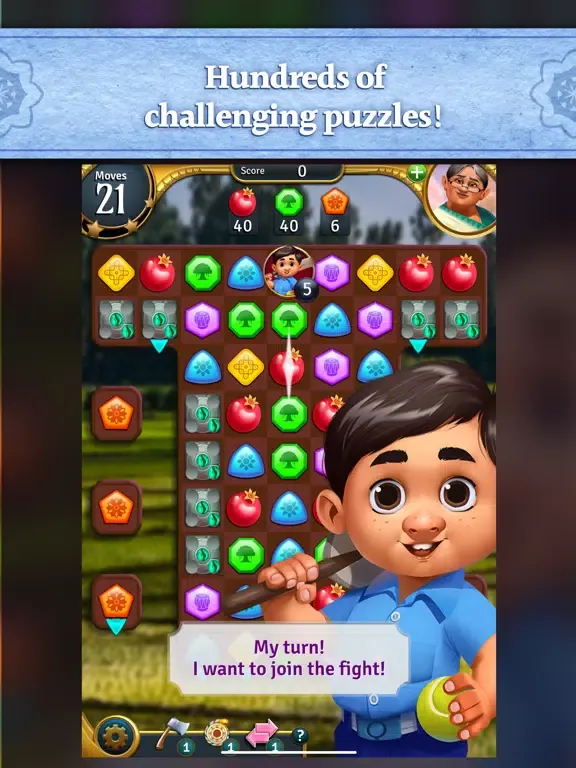 Azadi Quest: Match 3 Puzzle iPad  سکرین شاٹس