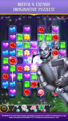 Ảnh chụp màn hình của The Wizard of Oz Magic Match 3