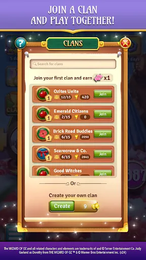 Ảnh chụp màn hình của The Wizard of Oz Magic Match 3