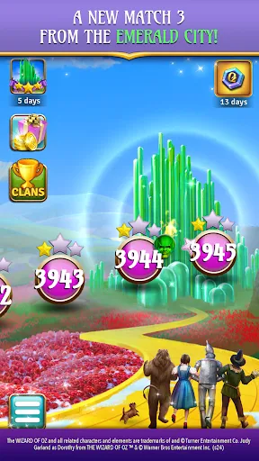 Ảnh chụp màn hình của The Wizard of Oz Magic Match 3