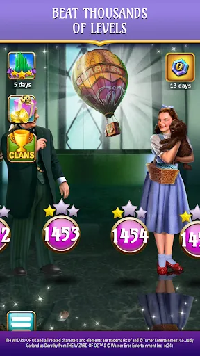 Ảnh chụp màn hình của The Wizard of Oz Magic Match 3