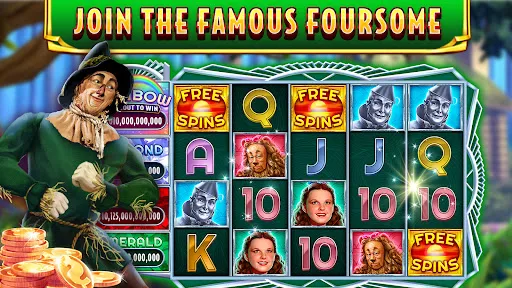 Tangkapan skrin Wizard of Oz Slots Games