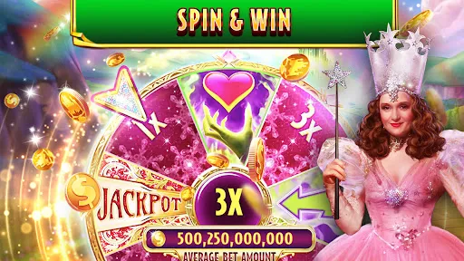 Tangkapan skrin Wizard of Oz Slots Games