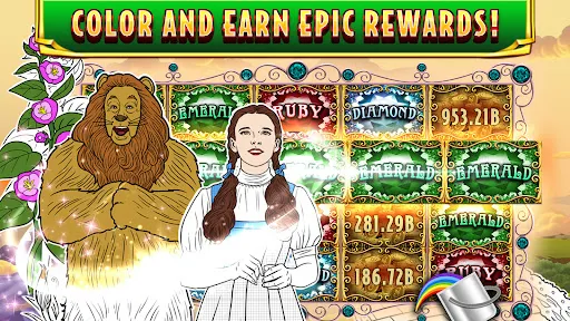Tangkapan skrin Wizard of Oz Slots Games