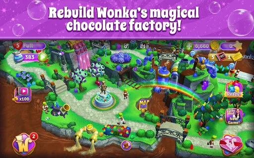 Wonka's World of Candy Match 3 Screenshots
