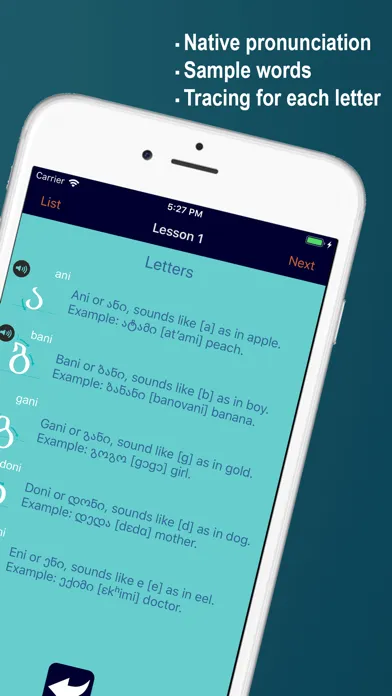 Learn Georgian Alphabet Now Screenshots