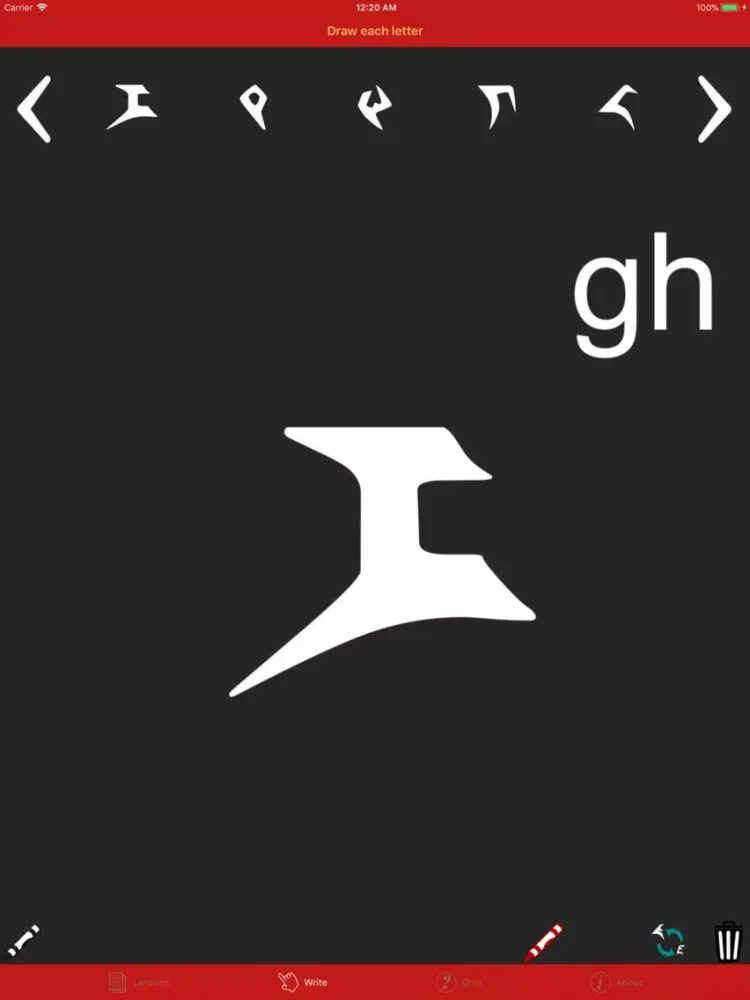 Learn Klingon Alphabet Now iPad  स्क्रीनशॉट
