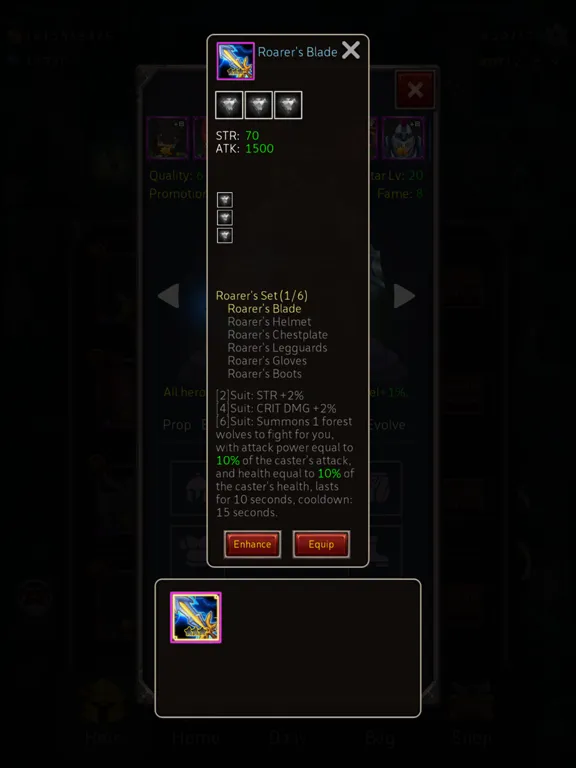 Tangkapan skrin Heroes Journey iPad