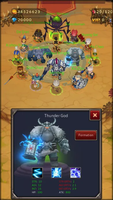 Tangkapan skrin Heroes Journey