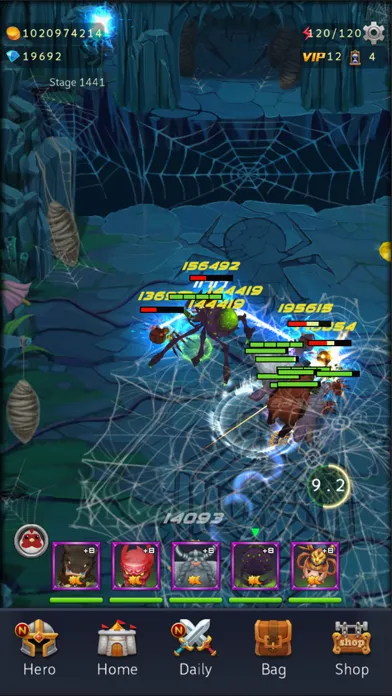 Tangkapan skrin Heroes Journey