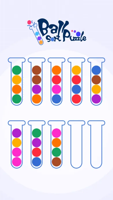 Ball sort puzzle-sort color. 스크린샷