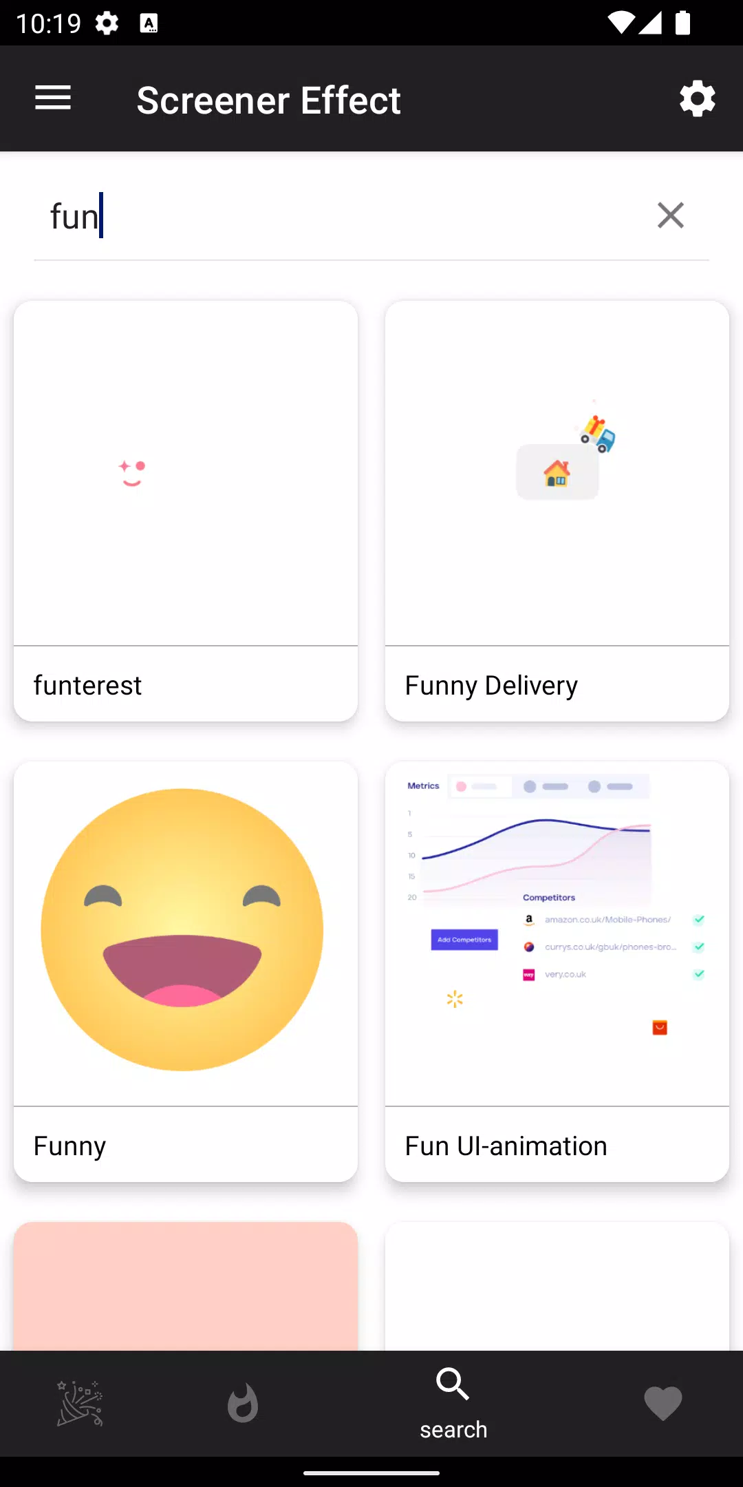Screener animation Screenshots