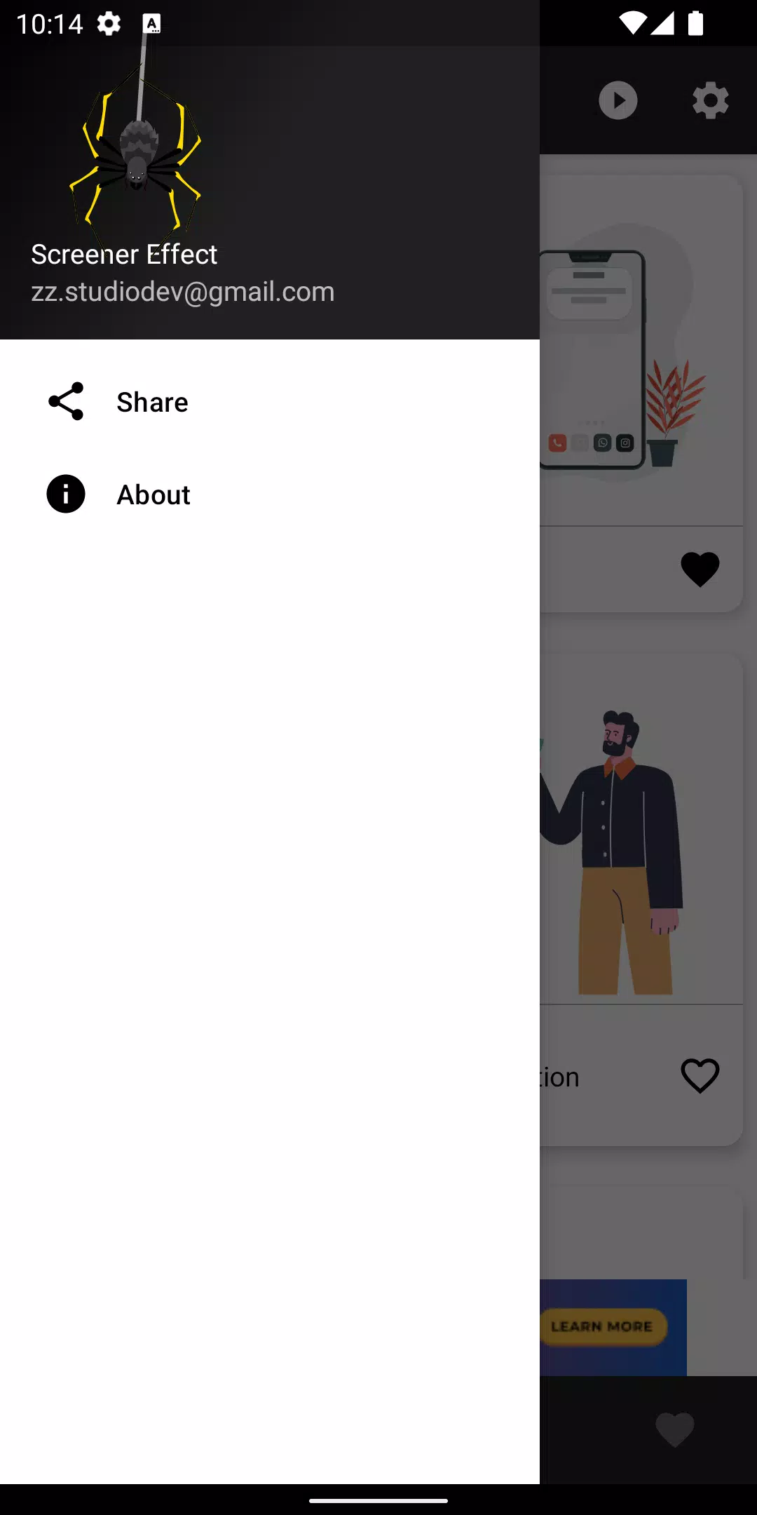 Screener animation Screenshots