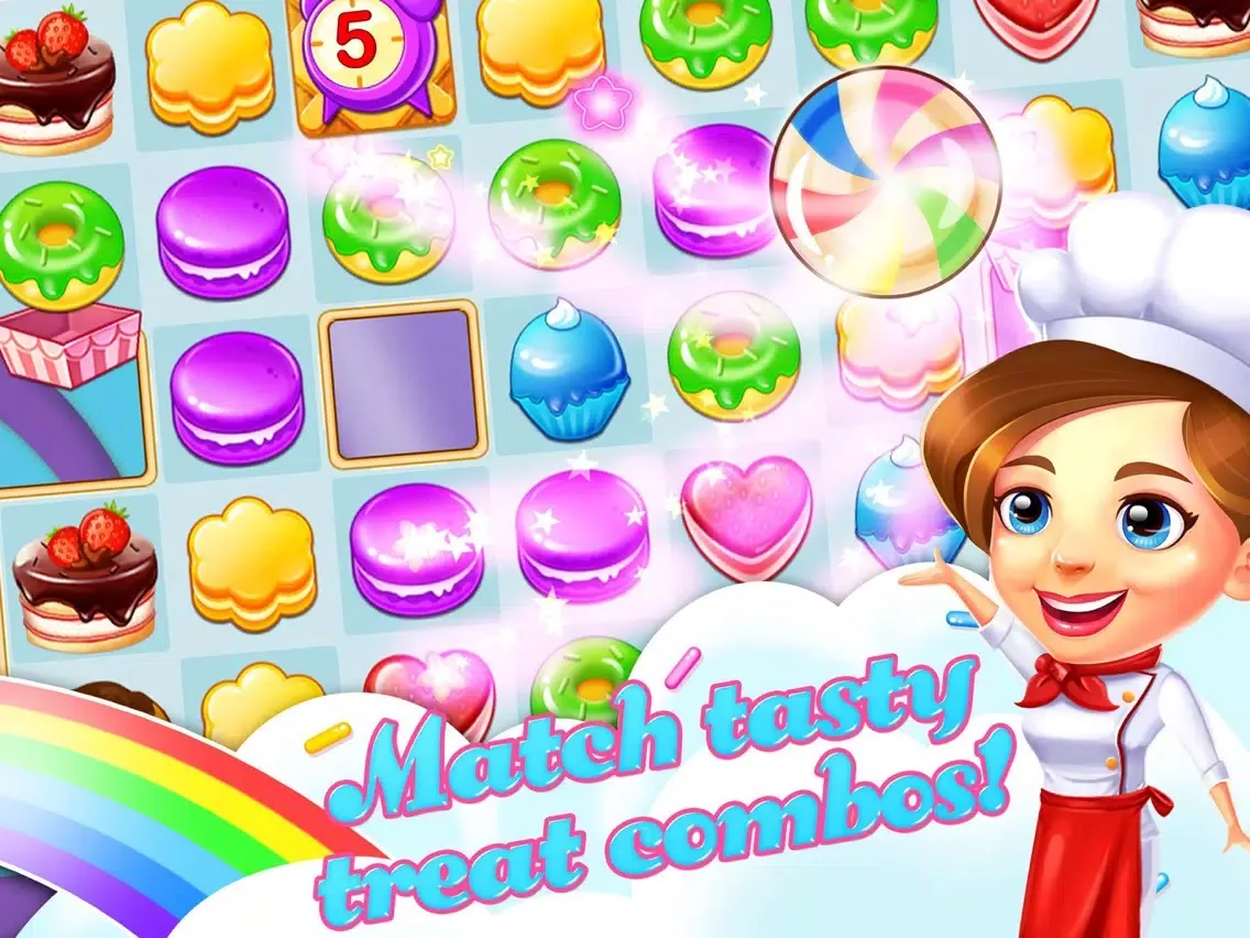 Capturas de tela do Cookie Fever : A CraZY CanDY Chef Game iPad 