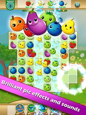 Captures d'écran de Fruit Legends™ - Free match-3 splash game(200+ levels)! iPad 