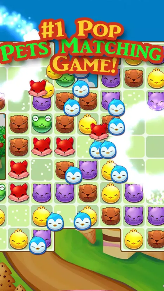 Tangkapan skrin Pet Blast - Top free animal match 3 game for family & kids,have fun!