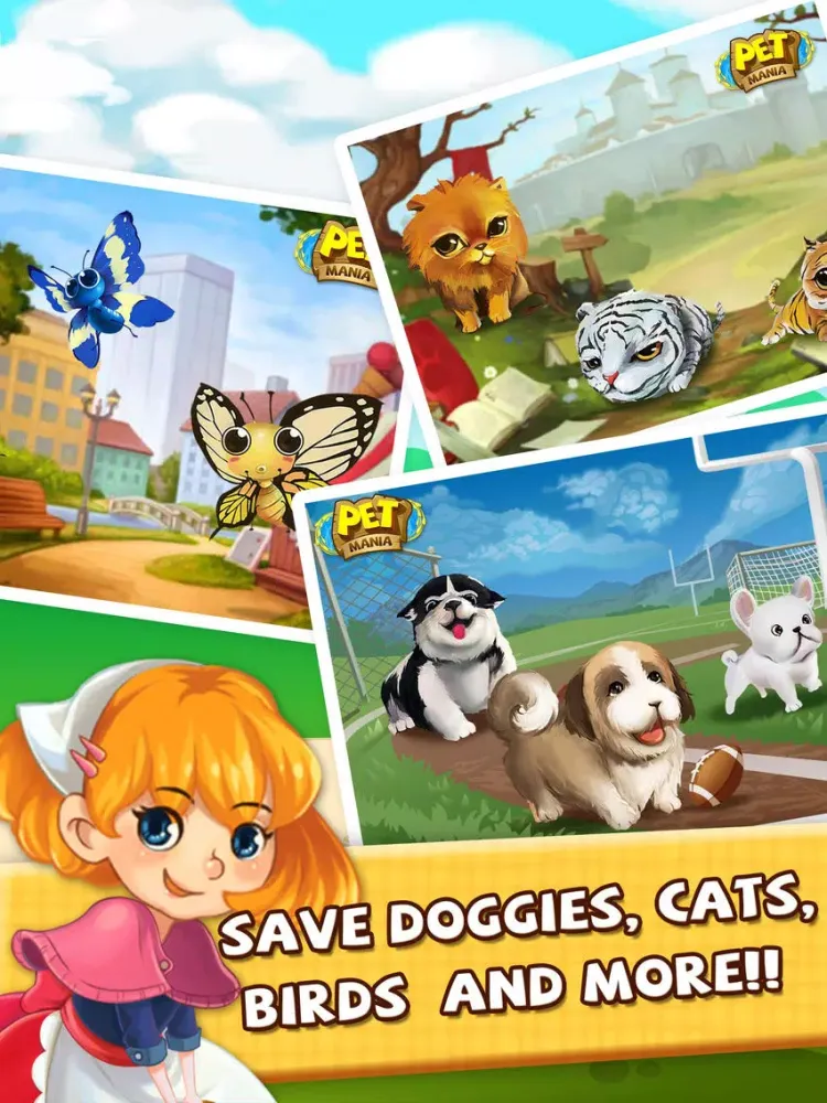 Pet Mania™ :Match cookie to rescue animal iPad  स्क्रीनशॉट