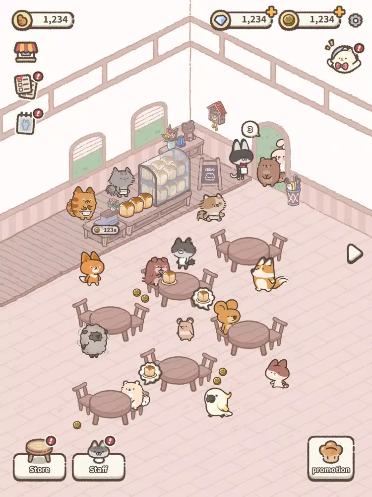 MeowMeowBakery iPad 应用截图