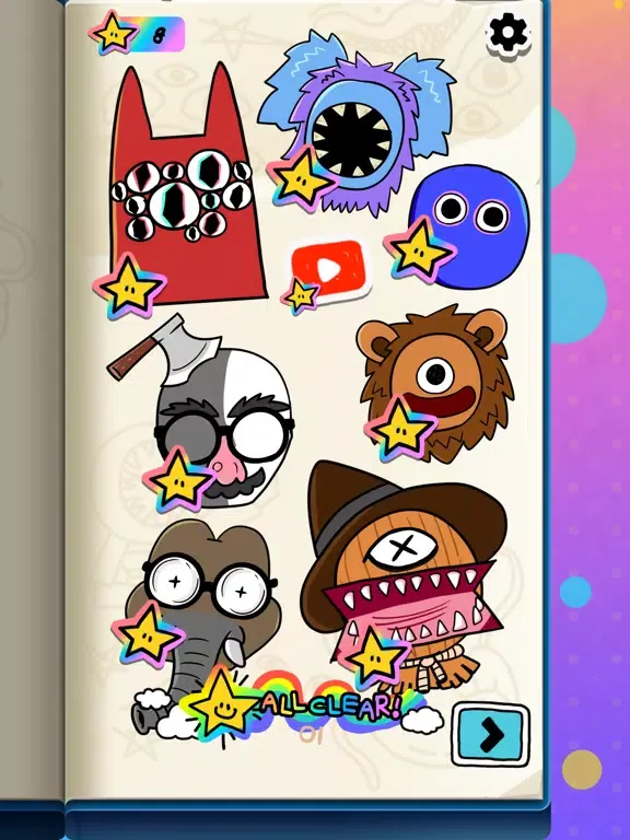 ภาพหน้าจอของ Monsticker iPad 