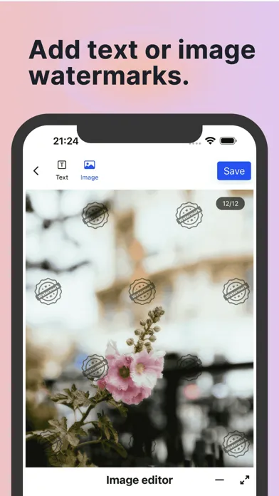 ภาพหน้าจอของ WatermarkX - Markup photos app
