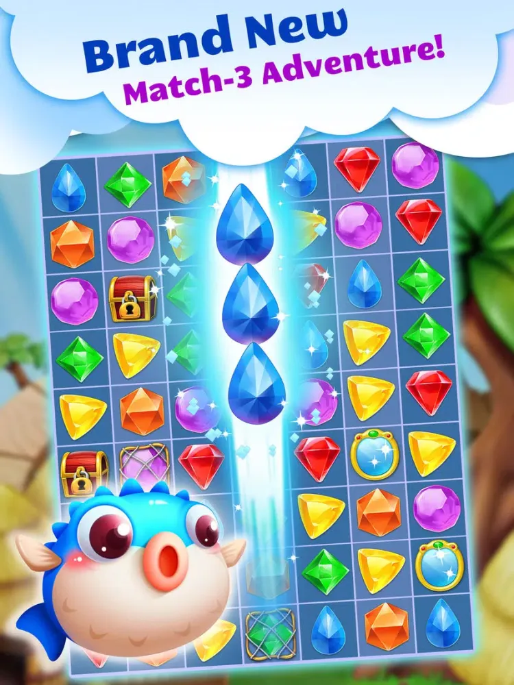 Captures d'écran de Jewel Splash Dash Edition - Brand New Match 3 Game iPad 