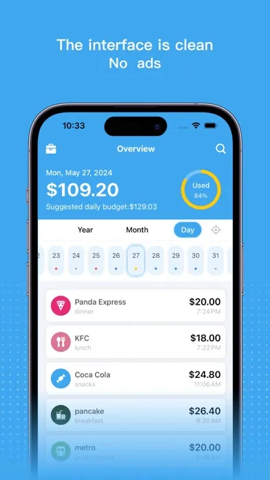 Screenshot di iFrugal-budget&expense track