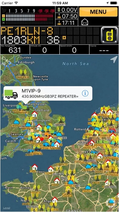 APRS pro Deluxe Ekran Görüntüleri