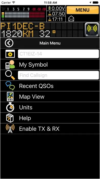 APRS pro Deluxe Ekran Görüntüleri
