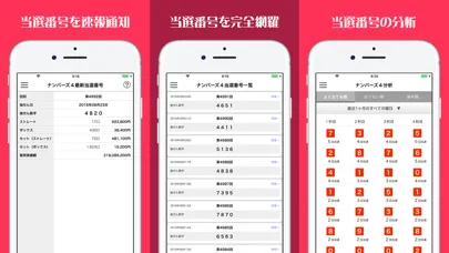 صور ナンバーズ３・４当選番号通知アプリ