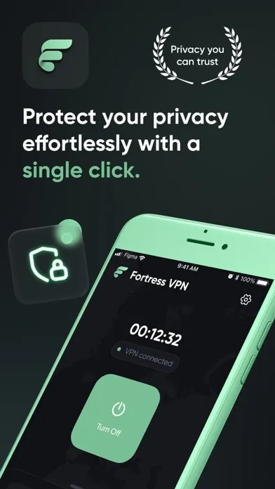 ภาพหน้าจอของ Fortress VPN