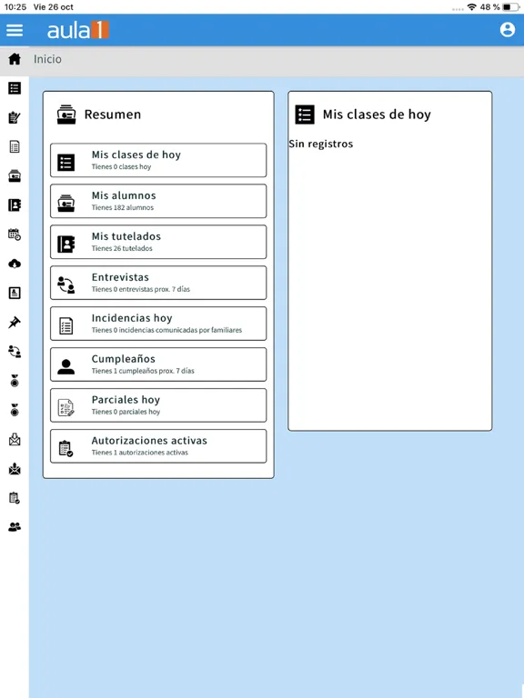 Aula1 Profesores iPad  Screenshots