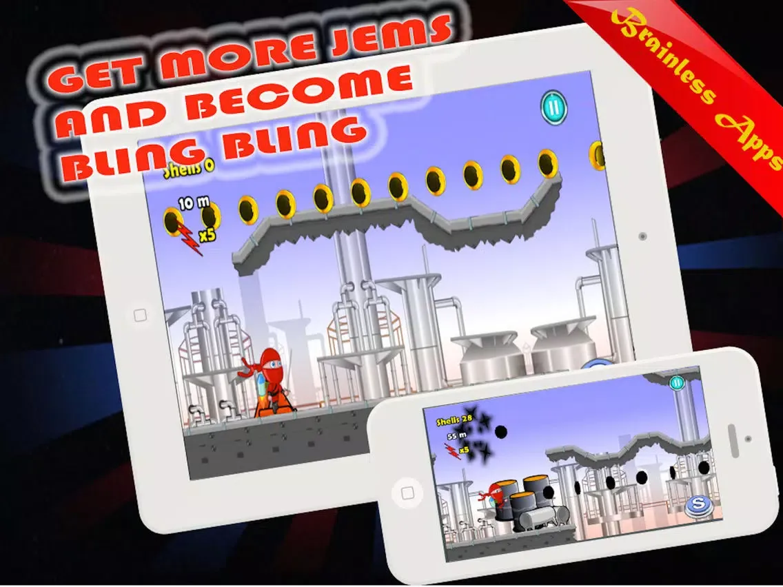 ภาพหน้าจอของ Ninja Warrior Jump-Wicked Game iPad 