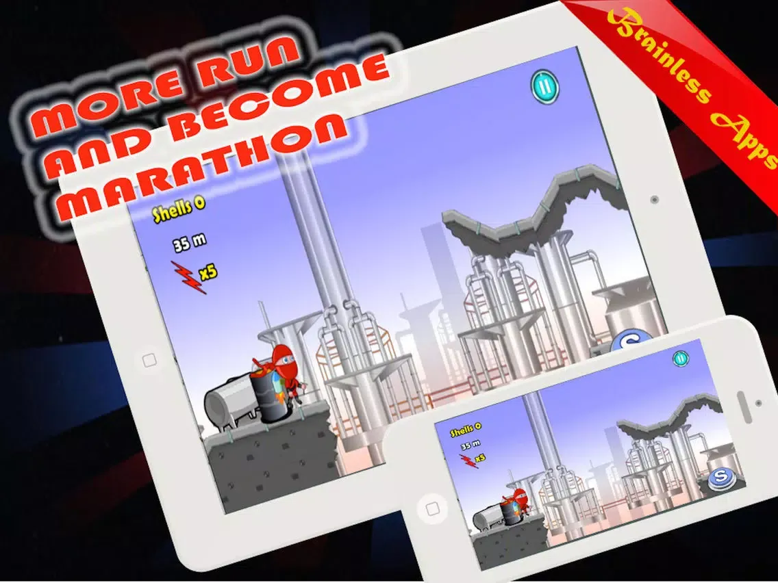 ภาพหน้าจอของ Ninja Warrior Jump-Wicked Game iPad 