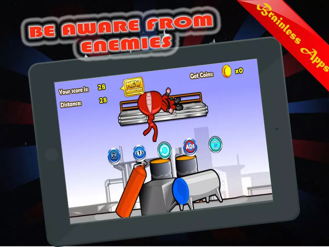 ภาพหน้าจอของ Ninja Warrior Jump-Wicked Game iPad 