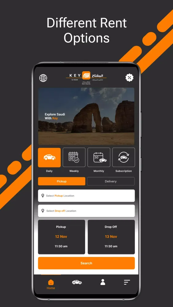 Screenshot di Key Car Rental