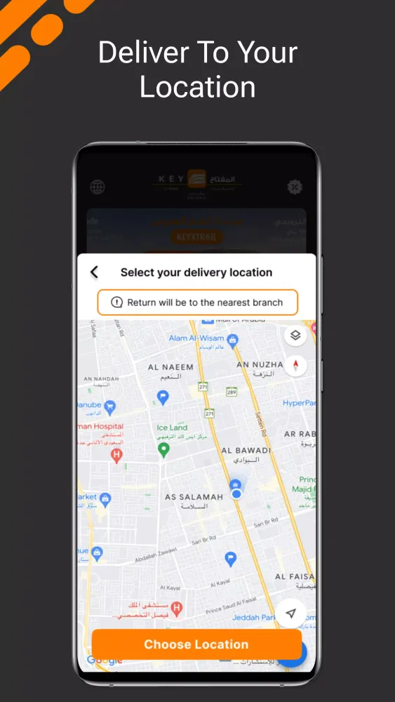 Screenshot di Key Car Rental