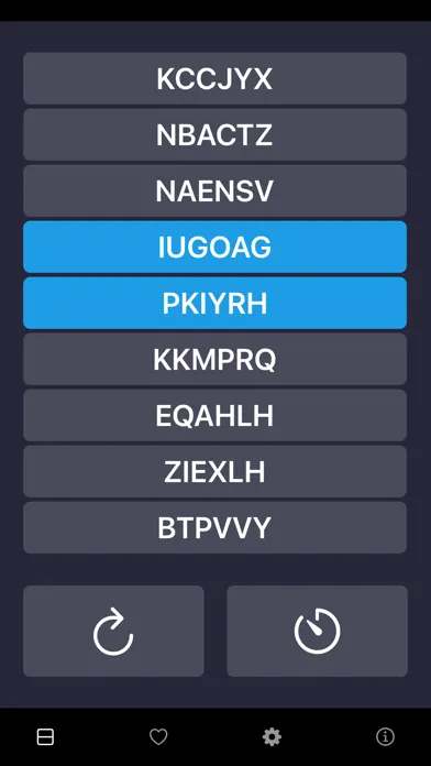 Screenshot di Random Chars