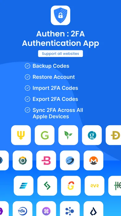 Authen:2FA Authentication App 스크린샷