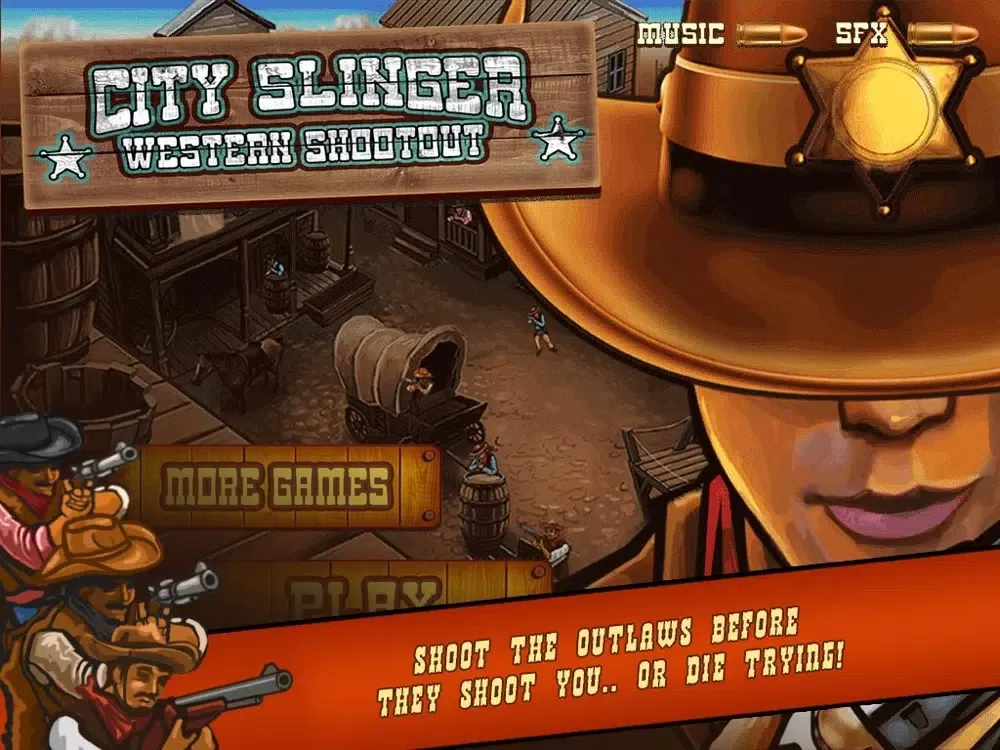 City Slinger Western Shootout - Cowboys & Outlaws Gun Fight FREE iPad  Ekran Görüntüleri