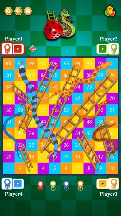 Ảnh chụp màn hình của Snake & Ladders - Board Game