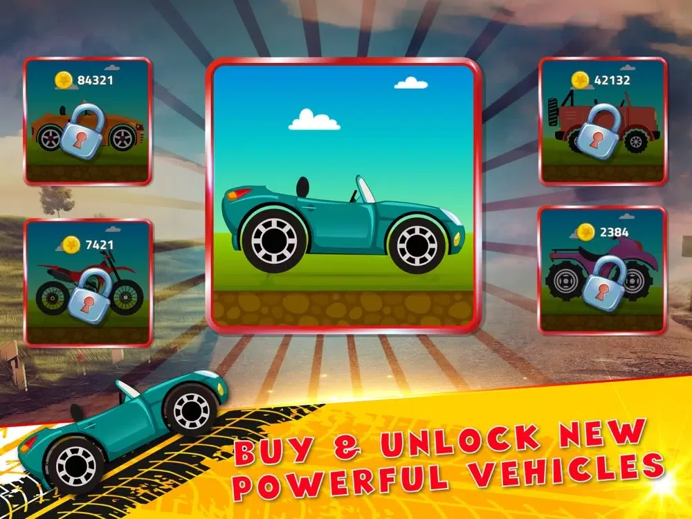 Ảnh chụp màn hình của Hill Climb Race iPad 