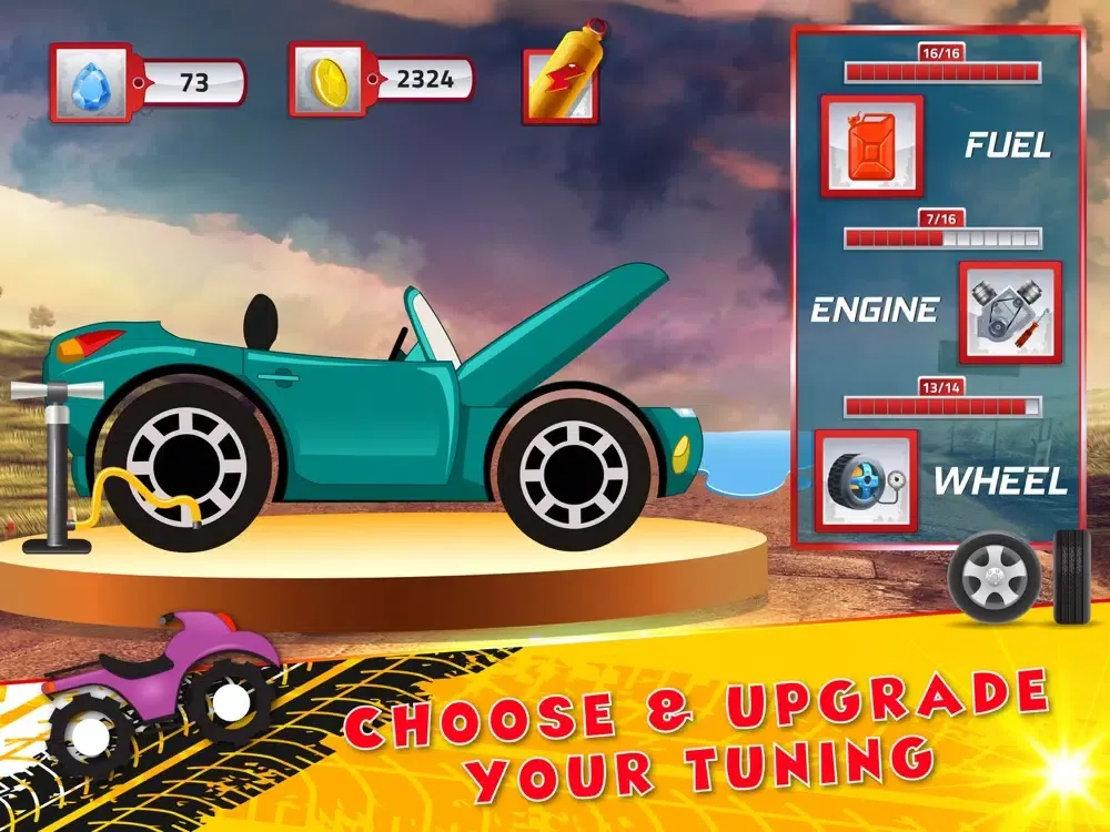 Ảnh chụp màn hình của Hill Climb Race iPad 