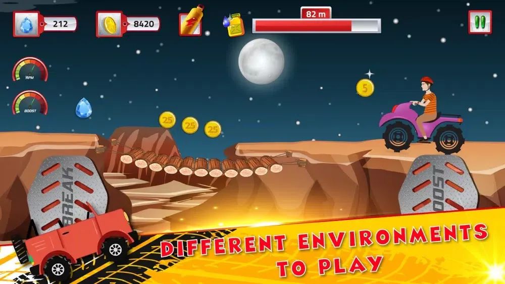 Ảnh chụp màn hình của Hill Climb Race