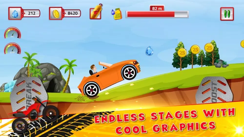 Ảnh chụp màn hình của Hill Climb Race