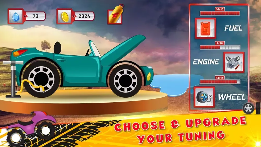Ảnh chụp màn hình của Hill Climb Race