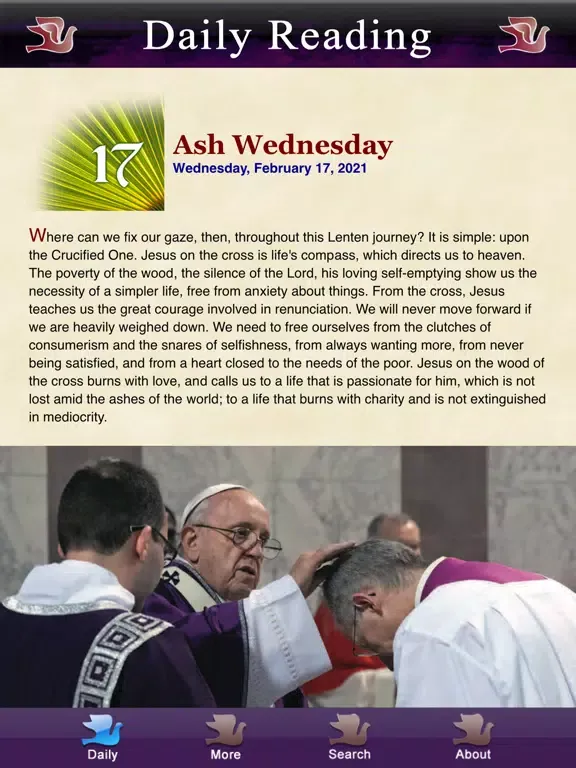 Capturas de tela do Lent-Easter with Pope Francis iPad 