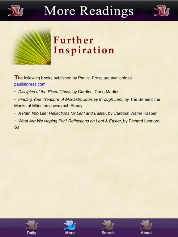 Capturas de tela do Lent-Easter with Pope Francis iPad 