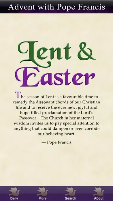 Capturas de tela do Lent-Easter with Pope Francis