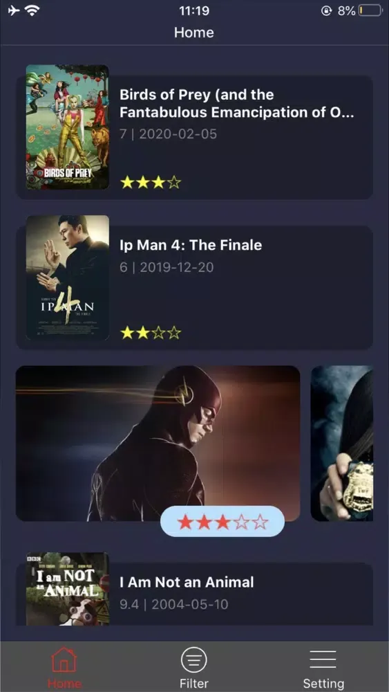 ภาพหน้าจอของ Time Movies - Cinema for Track