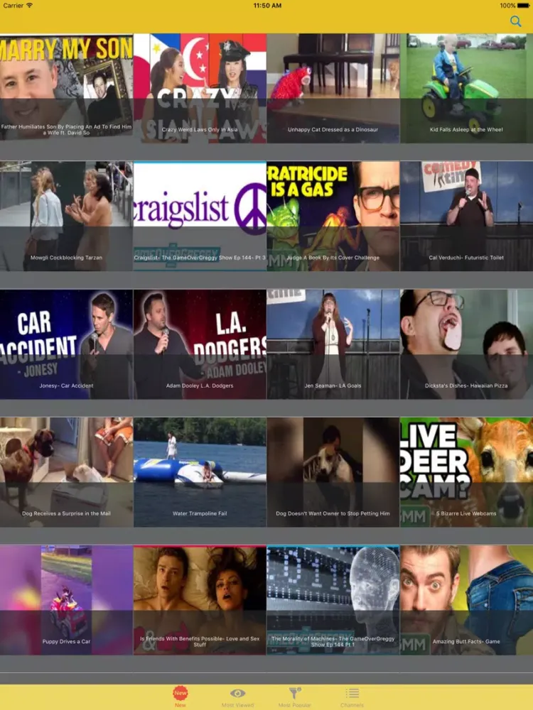 ภาพหน้าจอของ Comedy Video - Best Funny Video iPad 
